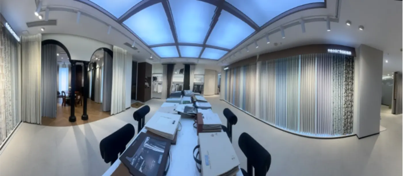 金氏纱业千平方米窗帘展厅全景